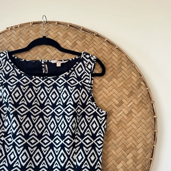 BROOKS BROTHERS A-LINE GEOMETRIC DRESS W/‎ POCKETS PREP CORPCORE DARK ACADEMIA - Picture 5 of 11